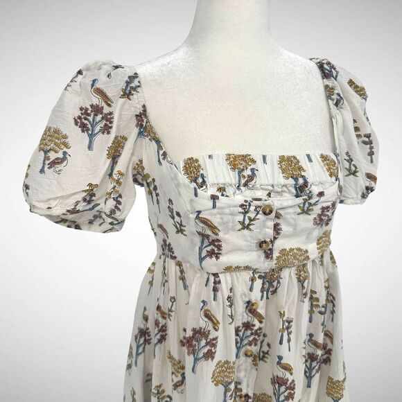 Ciao Lucia Diana Meadow Block Floral Print Mini Dress Size Small Cottage Boho - Picture 4 of 10